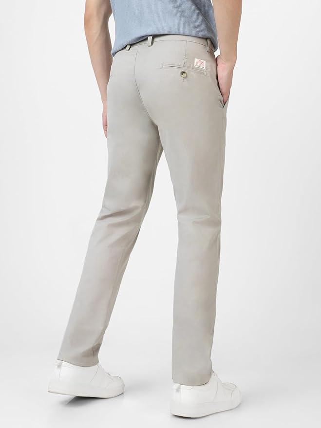 Perfect Balance: White & Gray Cotton Summer Pants