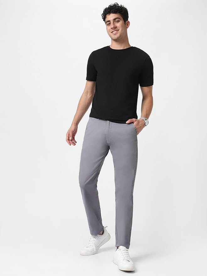 ☁️ Breezy Comfort: Gray Cotton Pants for Summer ☀️