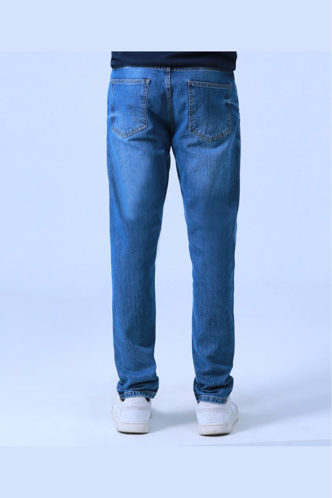 Light Blue With Gray Fade Straight Jeans