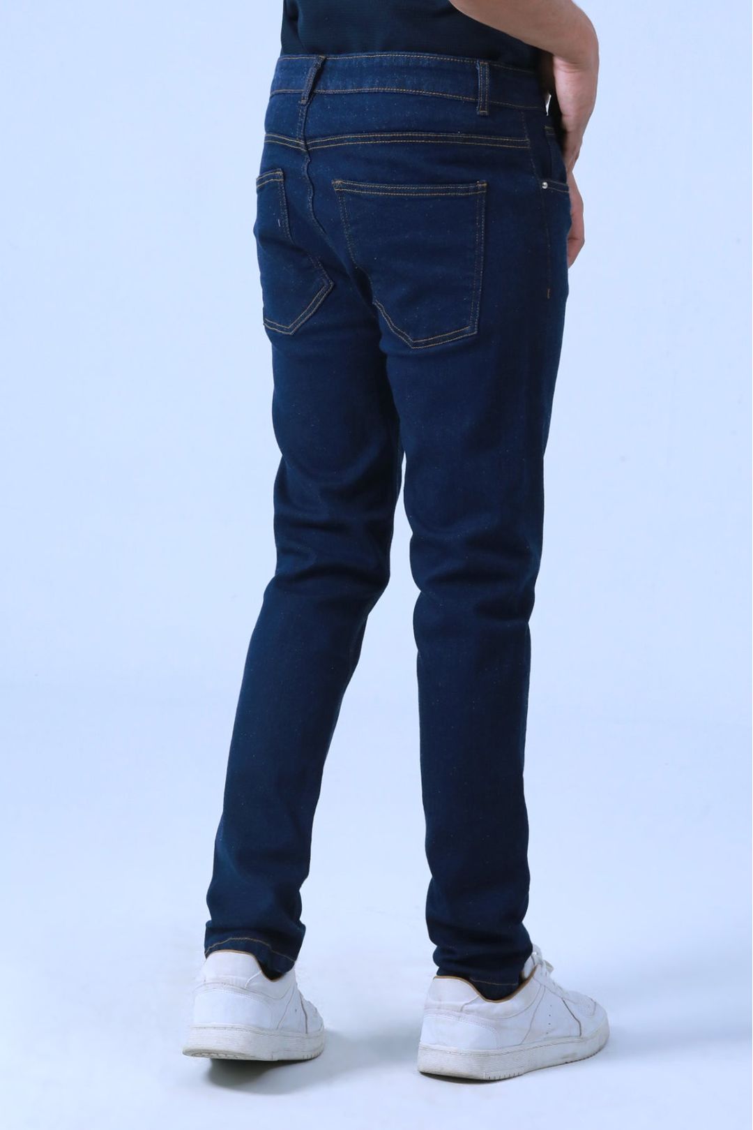 Dark Blue Plain Stretchable Denim Jean