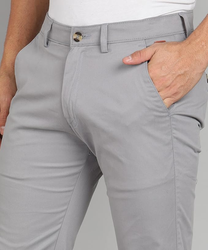 ☁️ Breezy Comfort: Gray Cotton Pants for Summer ☀️