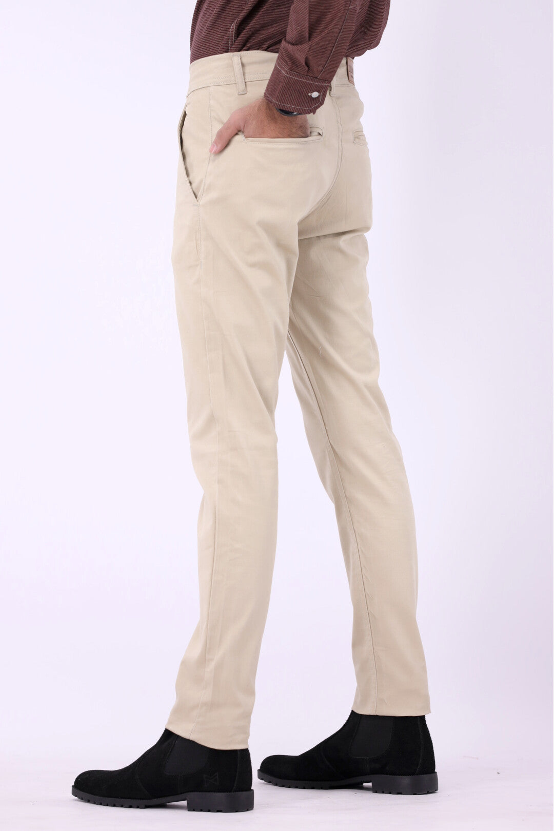 FT Cotton Chinos Pant - Beige