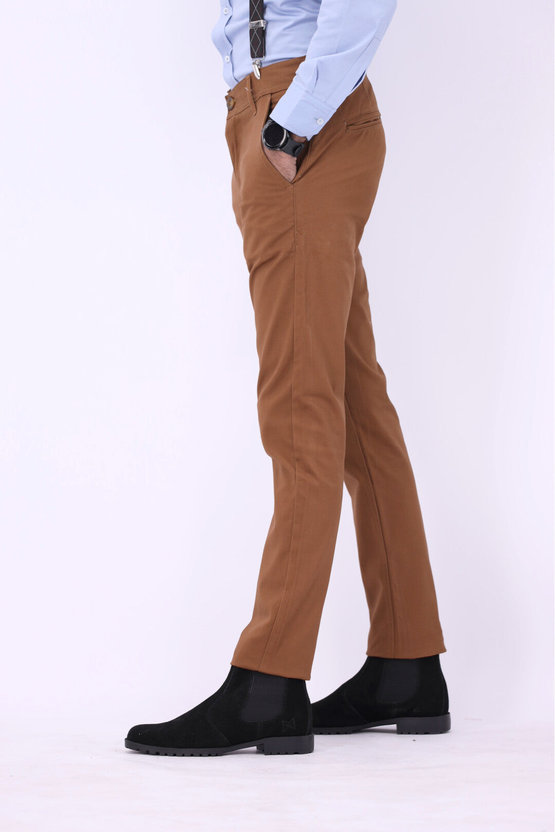 FT Cotton Chinos Pant - Otter Brown