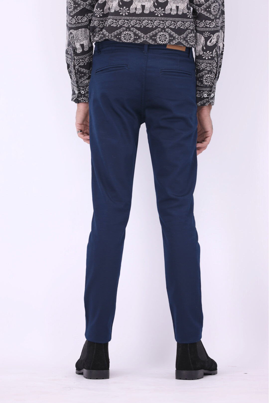 FT Cotton Chinos Pant - Blue