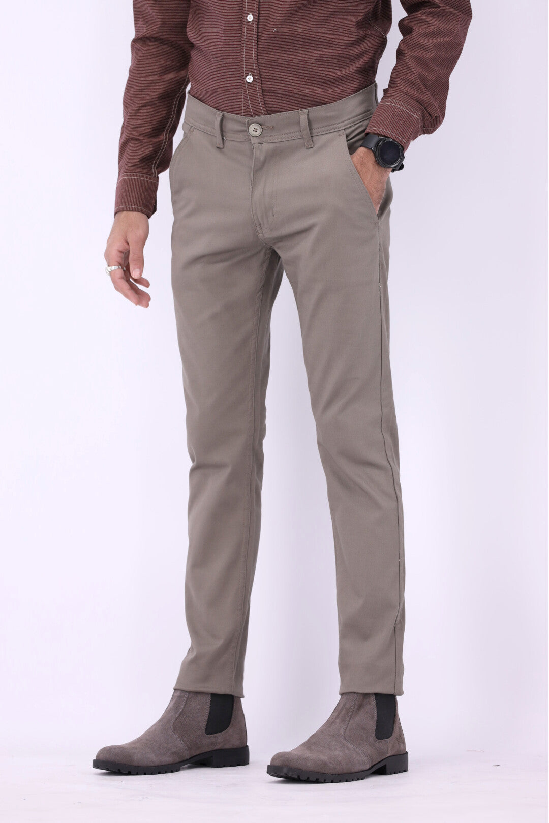 FT Cotton Chinos Pant - Ignite Grey