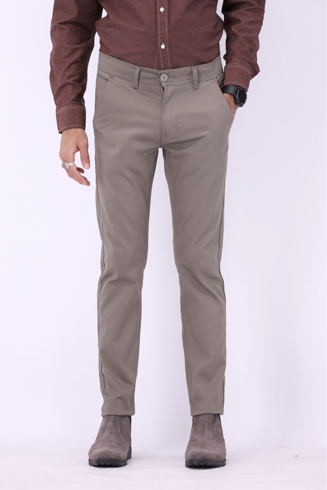 FT Cotton Chinos Pant - Ignite Grey