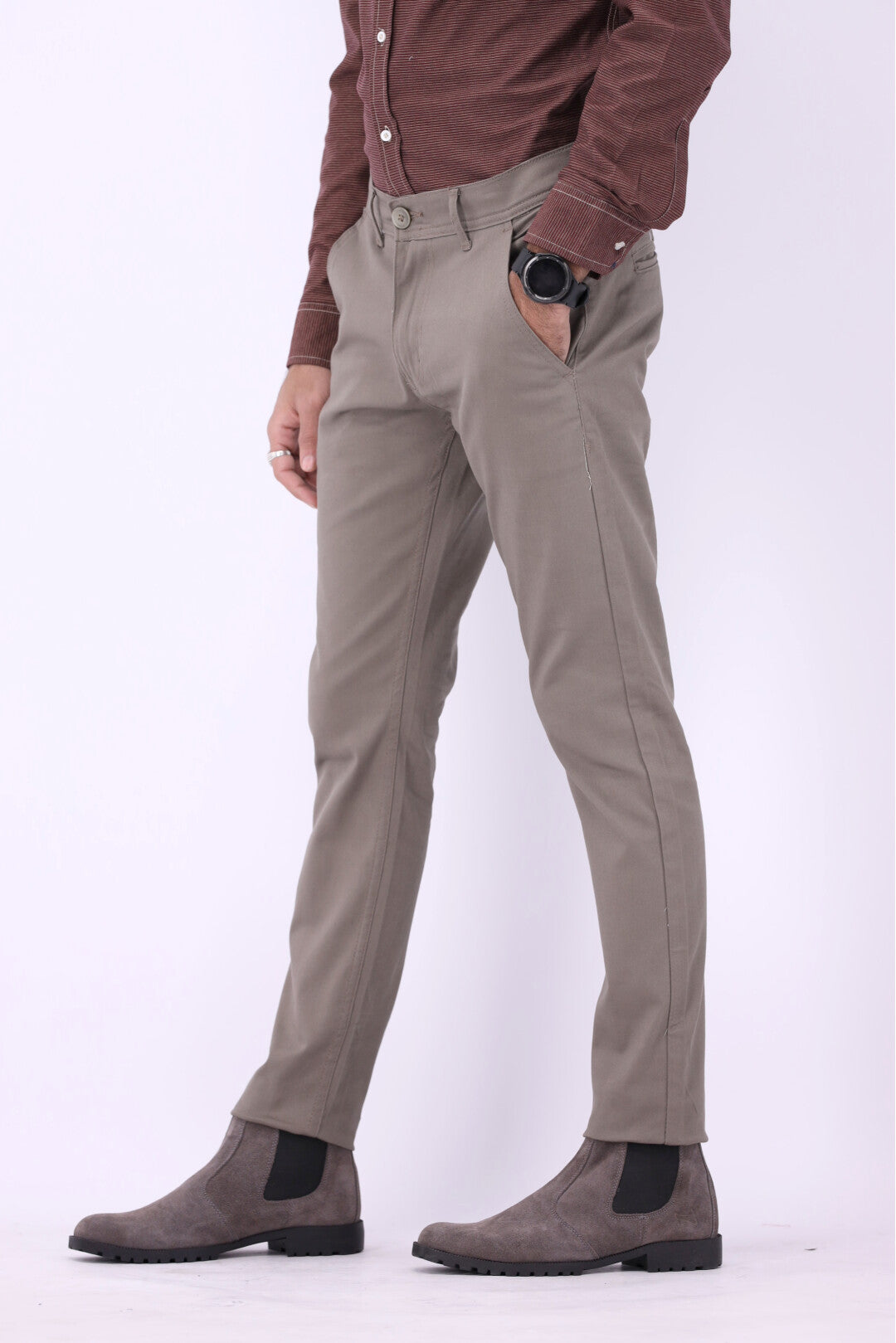 FT Cotton Chinos Pant - Ignite Grey