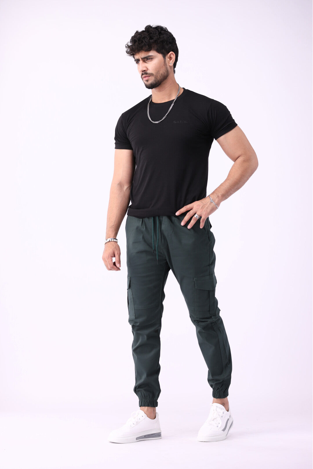 Cargo Six Pocket Trousers for Men - Green 6 Pocket Cargo Pant